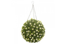 Topiary White Rose Ball 30 cm