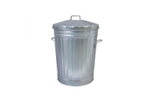 Galvanized Dustbin with Lid