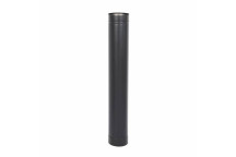 Mi Flue System 7 Solid Fuel Pipe 1000 X 125mm Gloss Brown
