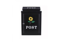 Postzone Yellow Sunflower Diecast Post Box