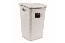 Elegance Laundry Basket White 50L