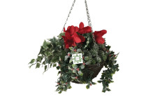 Nearly Natural Flower Hanging Basket 30cm
