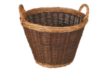 2 Toned Willow lined Log Basket