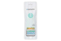 Brabantia Compostable Perfect Fit Bin Liners 6L S (10)