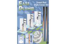 Easi Plumb Towel Rail Pipe Cover Kit - Chrome
