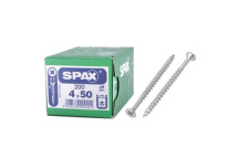 Spax Silver Chipboard Screw Pozi 4 X 50mm - 200 Pack