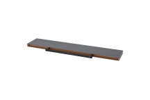 Duraline Float Shelf 118 X 23.5cm High Gloss Grey