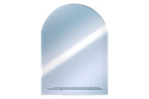 Tema Ensuite Bevelled Arch Mirror 50 X 40 C/W Shelf