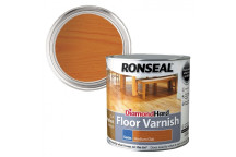 Ronseal Diamond Hard Floor Varnish 2.5L Satin Medium Oak