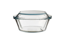 Round Glass Casserole Dish With Lid Large