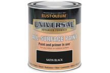 Universal All Surface Paint 750ml Satin Black