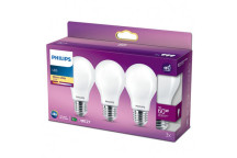 Philips Led Bulb 60W E27 3 Pk
