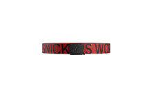 Snickers Logo Belt Black 90041604 Chili Red / Black