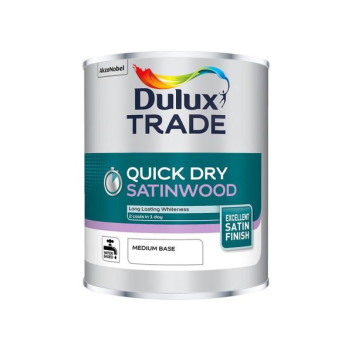 Dulux Trade Quick Dry Satinwood Medium Base 1L