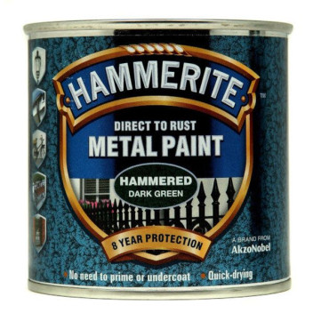 Hammerite Hammered Metal Paint Smooth Dark Green 2.5L