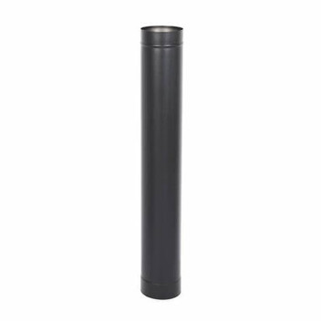 Mi Flue System 7 Solid Fuel Pipe 1000 X 125mm Gloss Brown