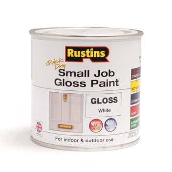 Rustins Small Job Gloss Paint 250Ml White