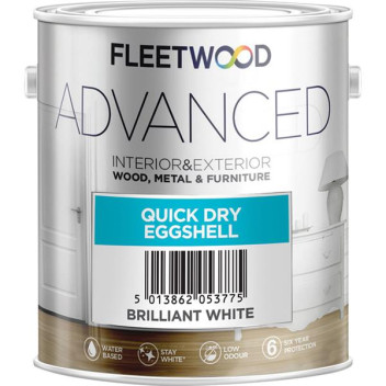Fleetwood Advanced Quick Dry Eggshell 2.5L White