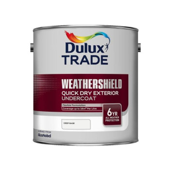 Dulux Trade Weathershield Quick Dry Exterior Under Coat Deep Base 2.5L
