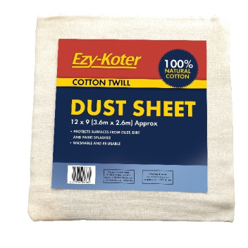 Fleetwood Ezy-Koter Cotton Twill Dust Sheet 12 X 9