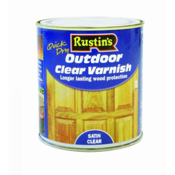 Rustins Q/D Outdoor Clear Satin Varnish 1L