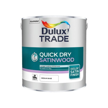 Dulux Trade Quick Dry Satinwood Medium Base 2.5L