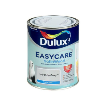 Dulux Easycare Satinwood Ha\'Penny Grey 750ml