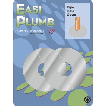Easi Plumb Chrome Rad Pipe Covers 1/2\" (2)