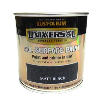 Universal All Surface Paint 250Ml Matt Black