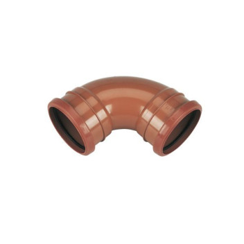 Brown Double Socket Bend 4\" 90 Degree