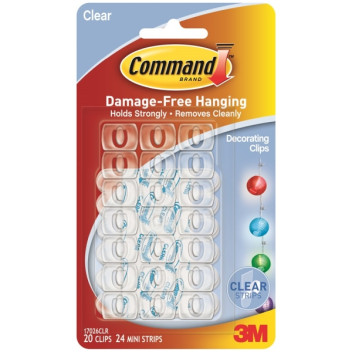 Command Clear Decorating Clips Value Pack