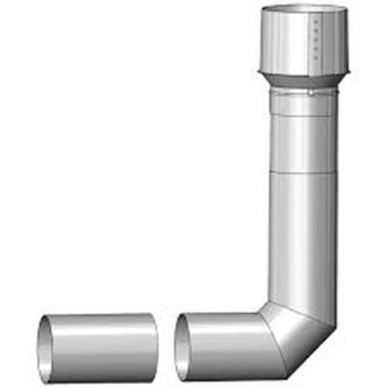 Mi-Flue Stove Clay Adaptor Kit 125mm (200mm Pot Pipe & 90 Bend)