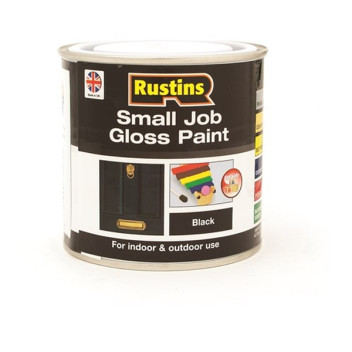 Rustins Small Job Gloss Paint 250Ml Black