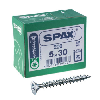 Spax Silver Cboard Screw Pozi 5 X 30Mm (200)