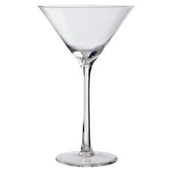 S/2 Clear Martini Glasses 250ml
