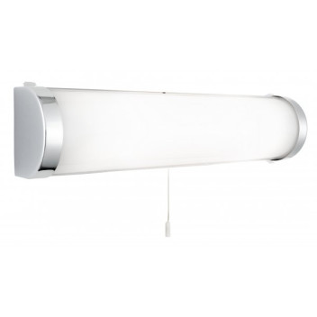 Poplar Bathroom Lt - 2Lt Chrome Wb - White Glass Tube Ip44