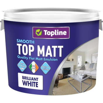 Topline Top Matt Emulsion 10L White