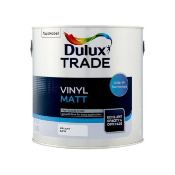Dulux Trade Vinyl Matt Medium Base 2.5L