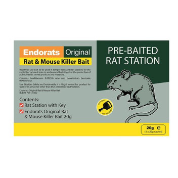 Endorats Rat & Mouse Baited Station 20g
