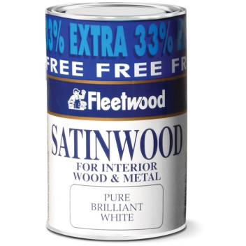 Fleetwood Satinwood 750ml + 1/3 Free White
