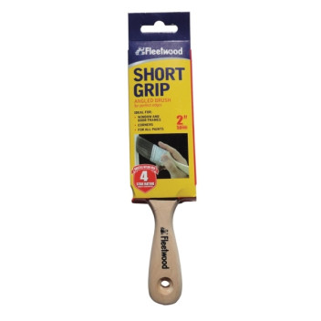 Fleetwood Short Grip Angled Paint Brush 2\"