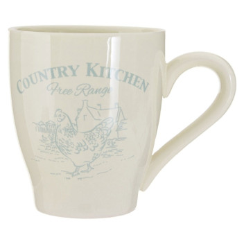 Country Kitchen Mugs - Set of 4 Cream Dolomite