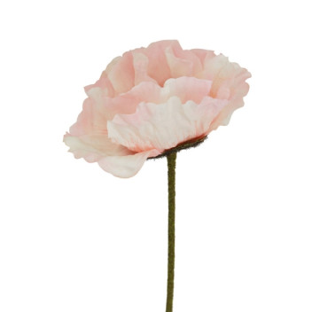 Fiori 64cm Poppy Stem - Light Pink