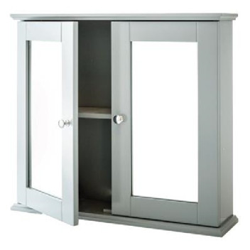 New England Double Cabinet Grey
