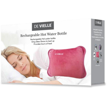 Devielle Luxury Rechargeable Hot Water Bottle - Rose/Pink