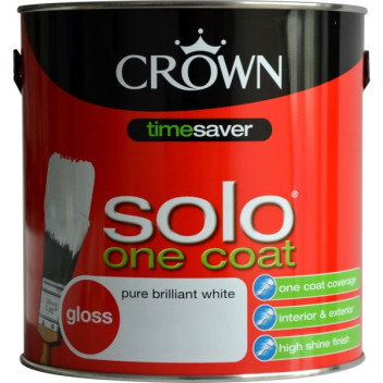 Crown Solo One Coat Gloss Brilliant White 2.5L