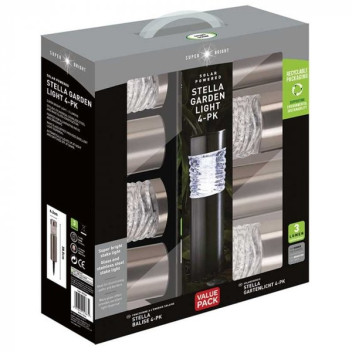 Stella - Stainless Steel - 4Pc Carry Pack Display 3L