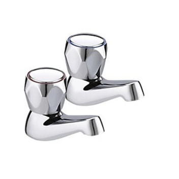 Crown Contract  Basin Taps 1/2\" Chrome- Pair