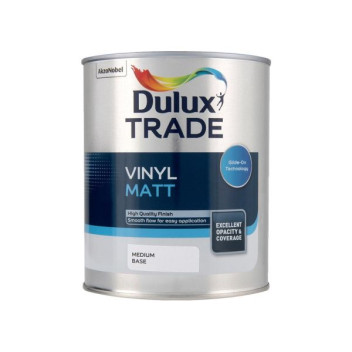 Dulux Trade Vinyl Matt Medium Base 1L
