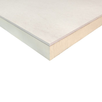 Insulated Plasterboard 8 x 4 x 1/2\" 62.5mm